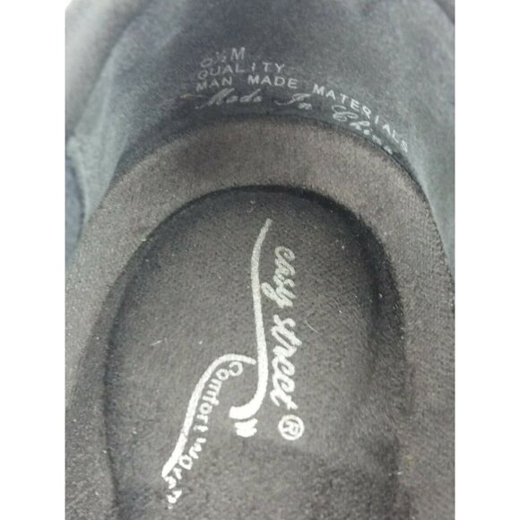 Fallcore Gray Faux Suede Ankle Booties Clog Shoe Size 6.5 Comfort Wave Sleek Mod - Picture 11 of 11